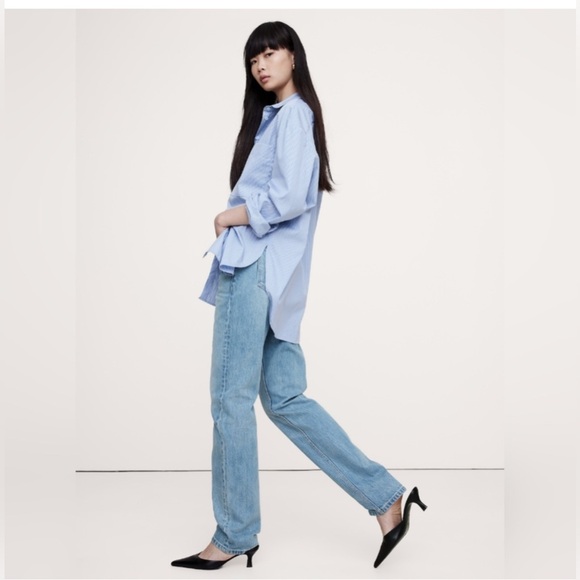 Banana Republic Denim - Banana Republic Mid-Rise Rigid
Straight Jean